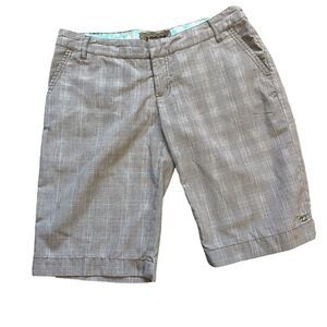 BILLABONG Tan Check Casual Bermuda Short 7